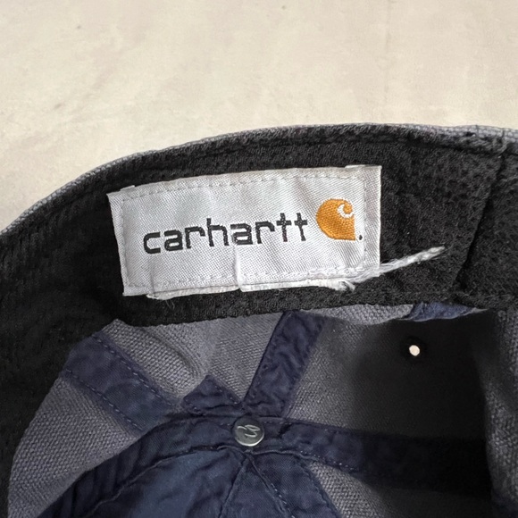 🧢 Carhartt Canvas Workwear Cap – Gray Cotton Duck Hat - Picture 6 of 7